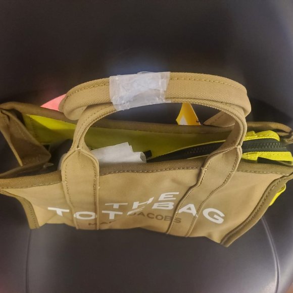 Marc Jacobs Small The Colorblock Tote Bag SLATE GREEN - Picture 6 of 7